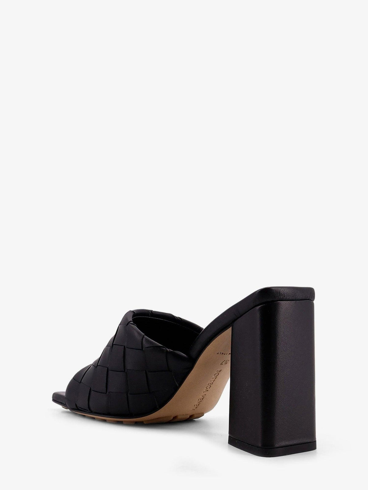 Bottega Veneta Black Leather Strappy Sandals