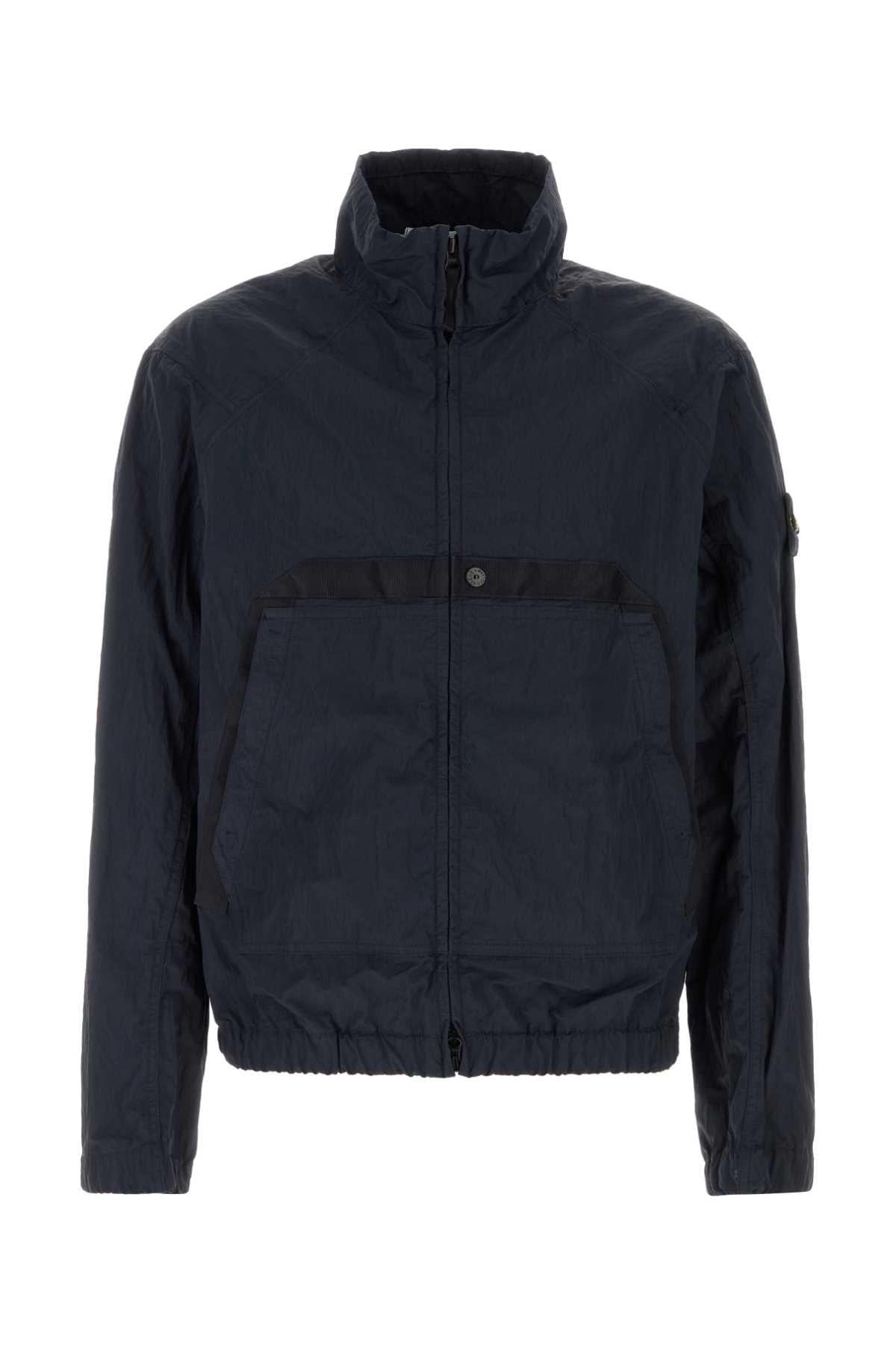 STONE ISLAND Nylon Bomber Jacket Navy Men’s