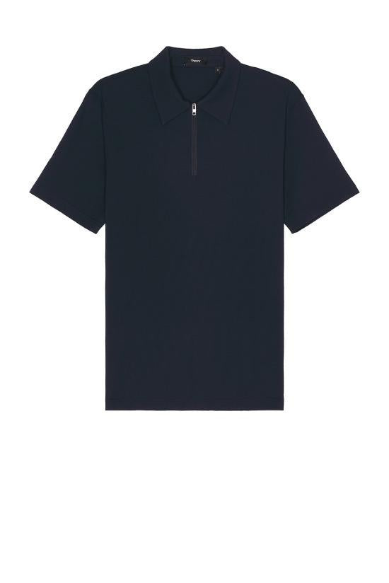Theory Cotton Polo Shirt for Men N0196509 001 BLACK DOM