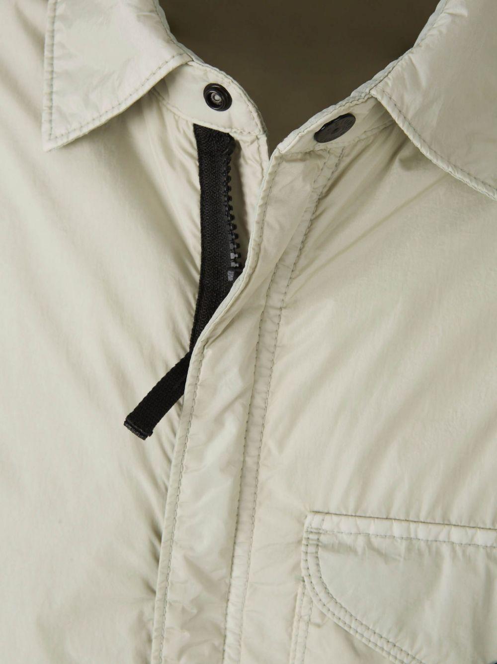 STONE ISLAND Crinkle Reps Overshirt Jacket with Patch Badge Navy
