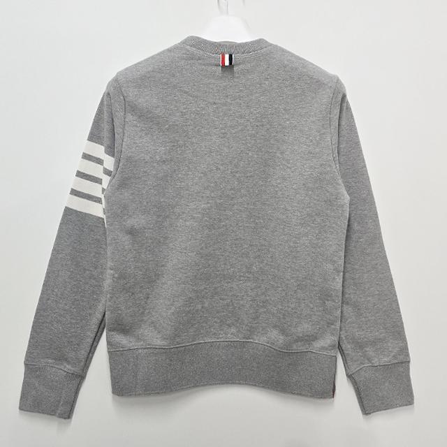 THOM BROWNE 4-Bar Armband Loopback Classic Sweatshirt Gray Unisex