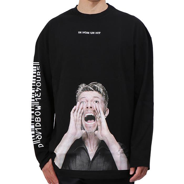 IH NOM UH NIT Bowie Print Long Sleeve T-Shirt Black
