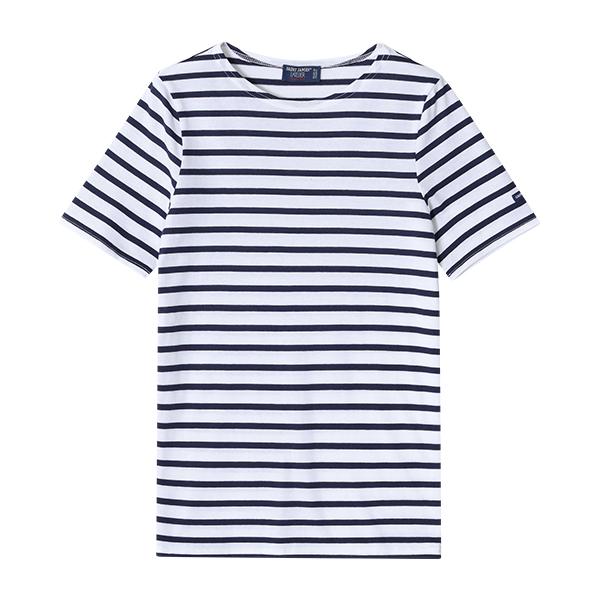 Saint James Neige Marine Stripe Short Sleeve Unisex T-Shirt