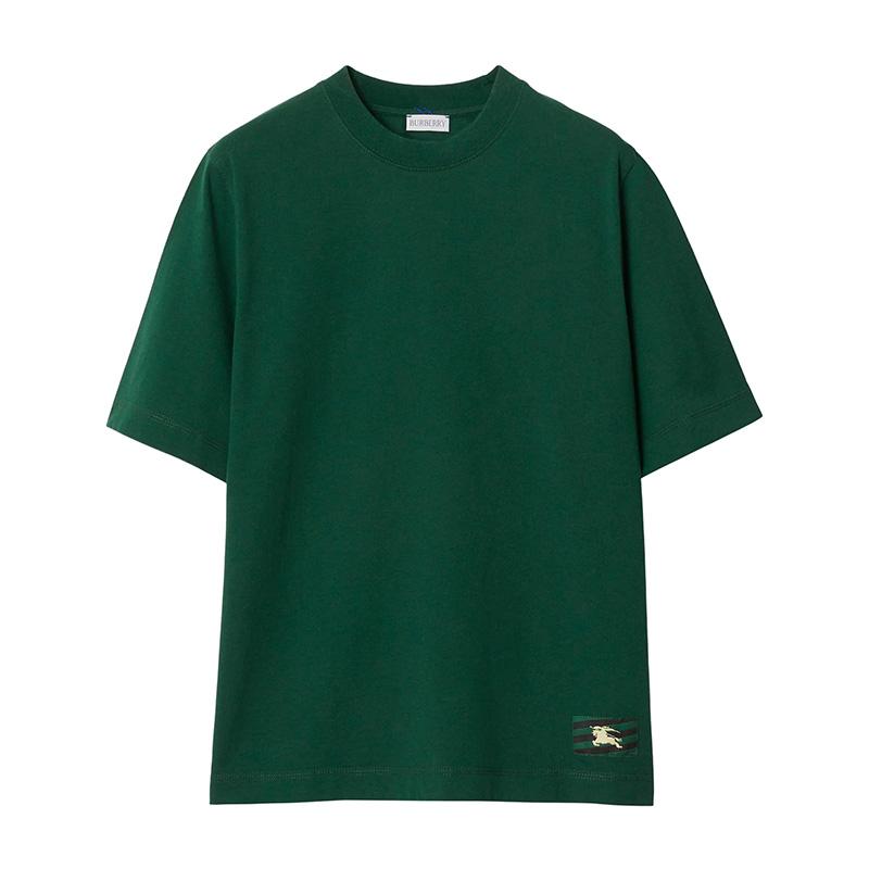 BURBERRY Logo Patch Short Sleeve T-Shirt for Women