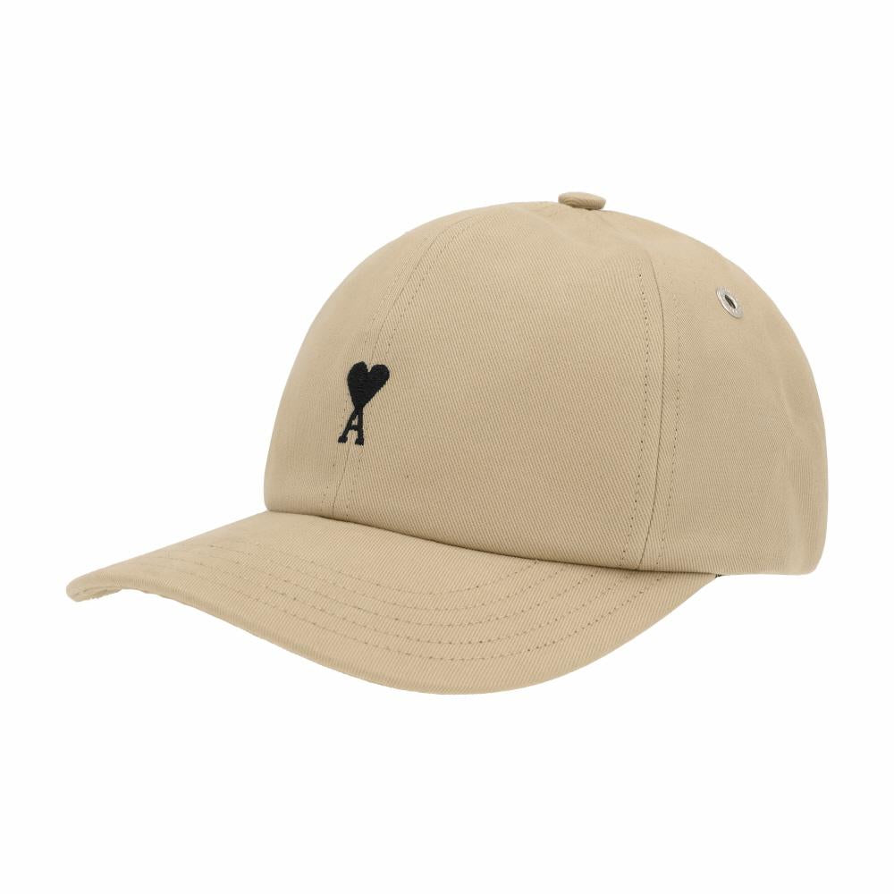 AMI Heart Logo Embroidered Cap Black Men’s Accessories