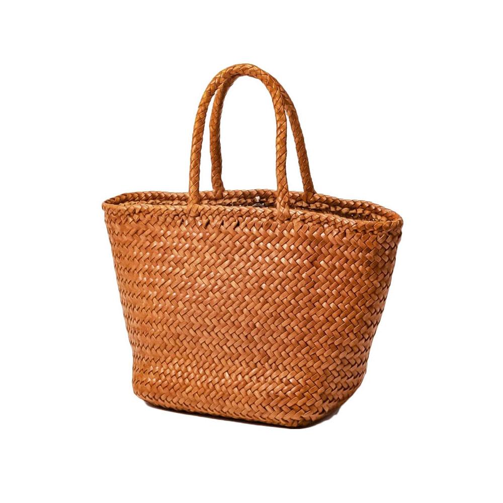 Dragon Diffusion Grace Basket Small Tote Bag Tan 8813 TAN
