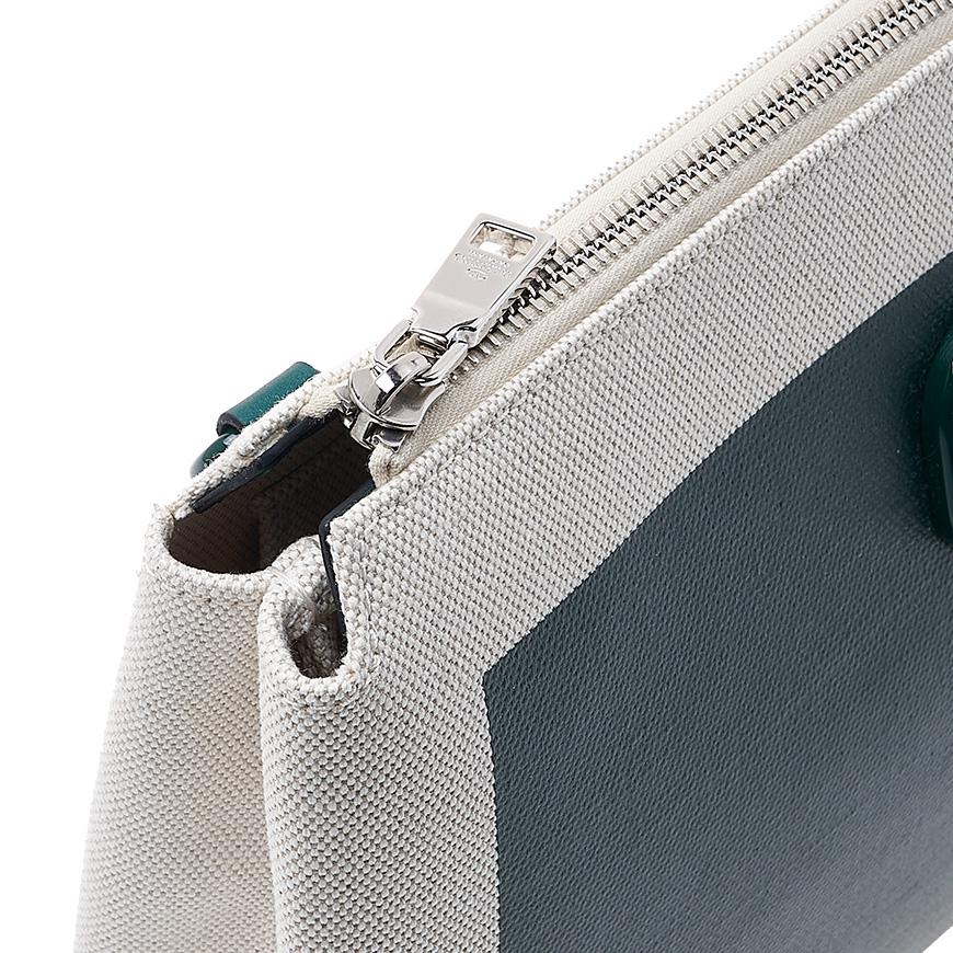 VALENTINO Garavani V-Logo Leather Crossbody Bag Navy Multicolor