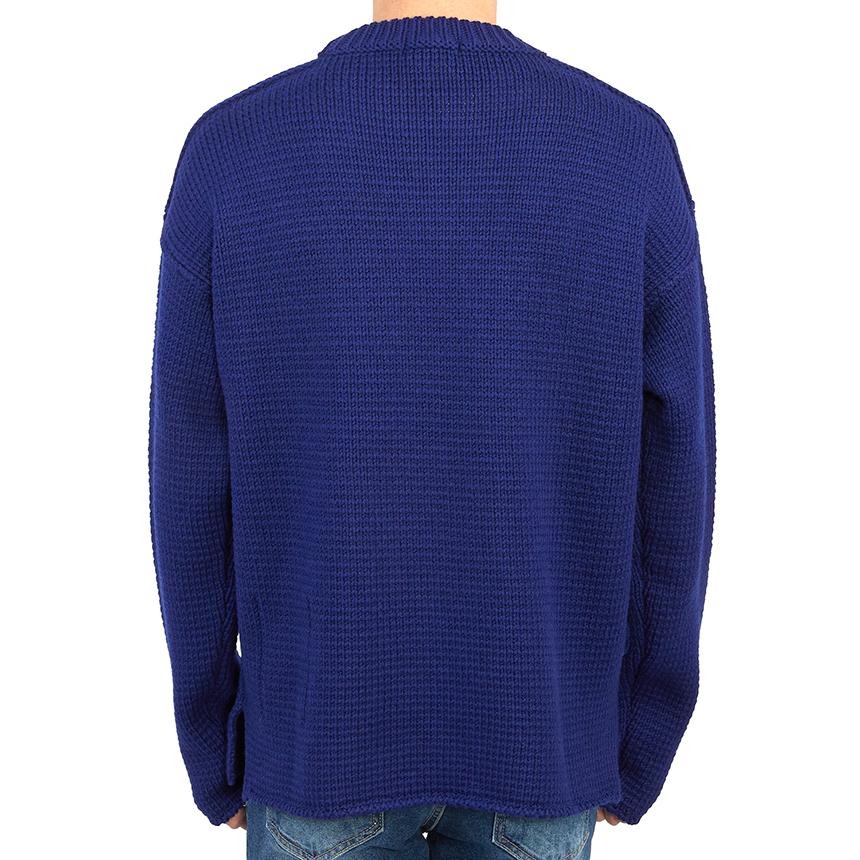 Ten C Men’s Wool Crewneck Sweater Navy