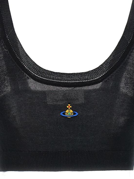 Vivienne Westwood Bea Knit Bra Top Navy 1803003Z Y003F