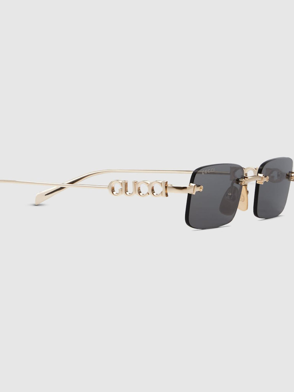 GUCCI Black Acetate Square Sunglasses