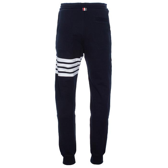 THOM BROWNE Classic Loopback Four-Bar Sweatpants Navy