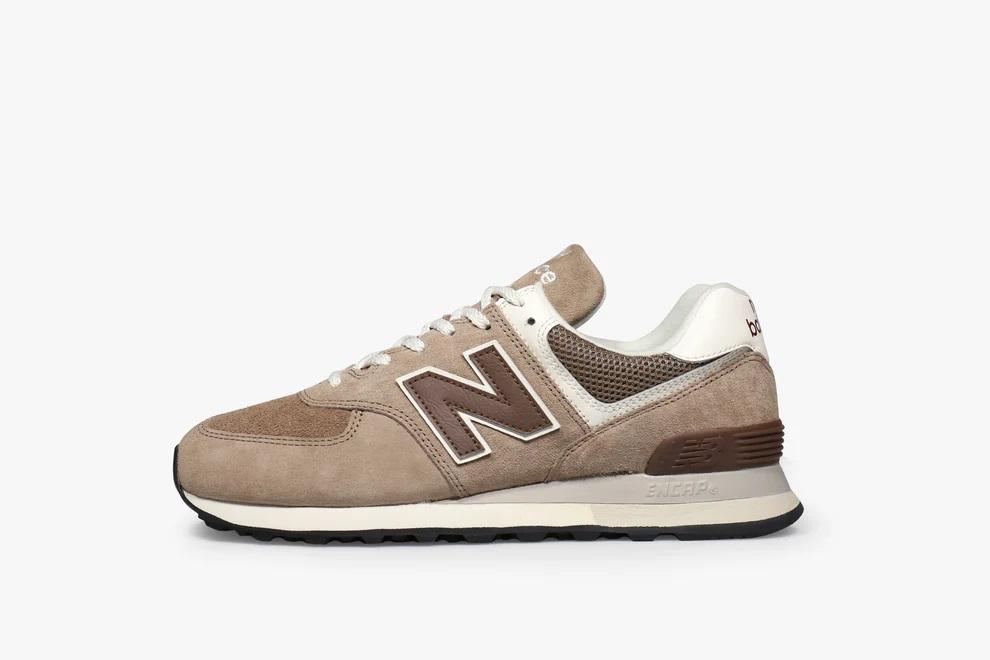 New Balance Women's Mushroom Sea Salt Low Top Sneakers U574KL2