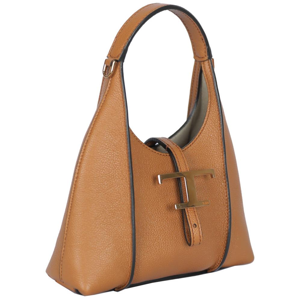 Tods Timeless Leather Tote Crossbody Bag S410