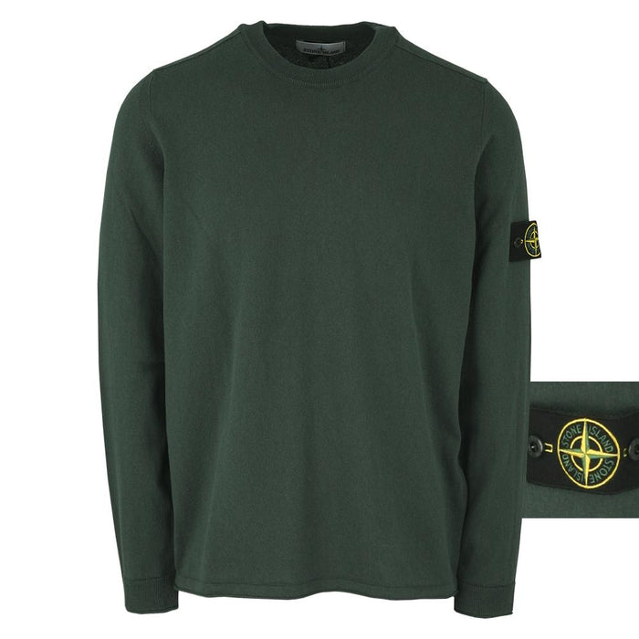 STONE ISLAND Men's Compass Patch Cotton Crewneck Sweater 1015532B9 V0053
