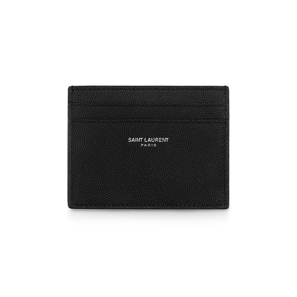 Saint Laurent Men’s Leather Card Holder Wallet 375946 BTY0N 1000
