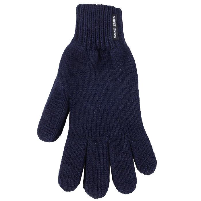 Saint James Men's Solid Knit Gloves 9868