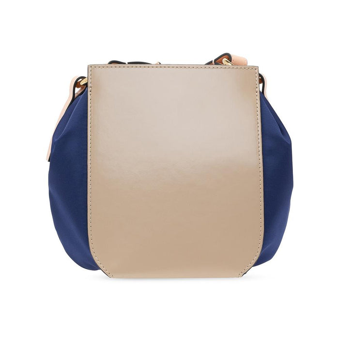 Marni Camel Blue 15th Anniversary Gusset Bucket Shoulder Bag