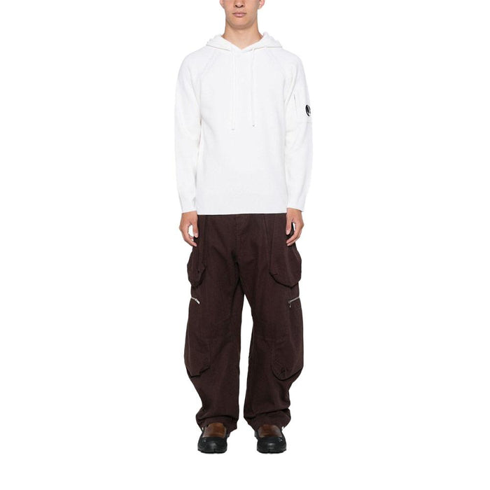 CP Company GRS RWS Lambswool Waffle Knit Hoodie Sweater