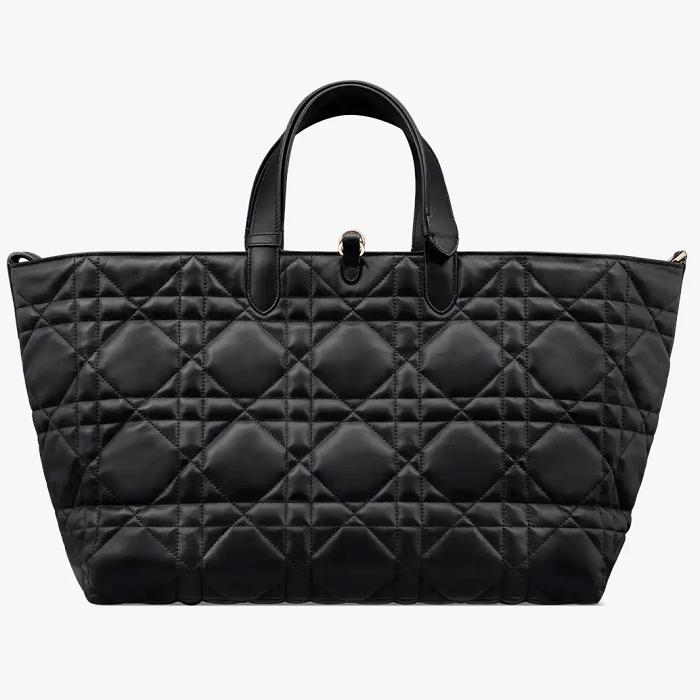 DIOR Toujours Large Tote Bag Black Leather M2820OSHJ M900