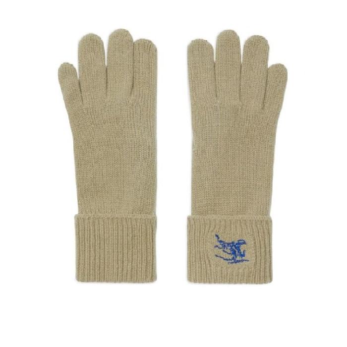 BURBERRY EKD Logo Cashmere Knit Gloves Men’s