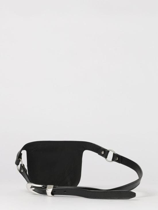 OUR LEGACY Black Leather Crossbody Bag A2268PM BLACK DOM