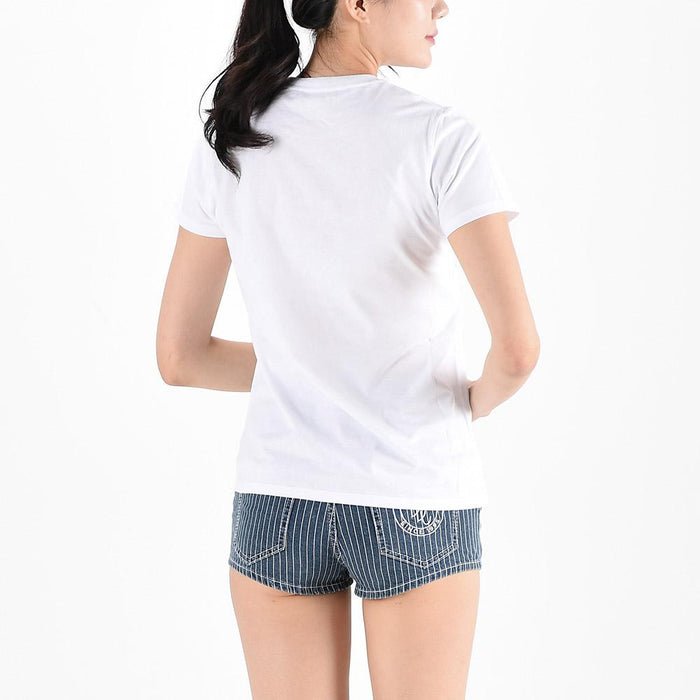 Alexander Mcqueen Iris Logo Print Short Sleeve T-Shirt White