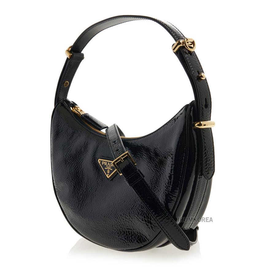 PRADA Arqué Nappa Leather Shoulder Bag for Women 1BC194 2DNT F0002 OOO