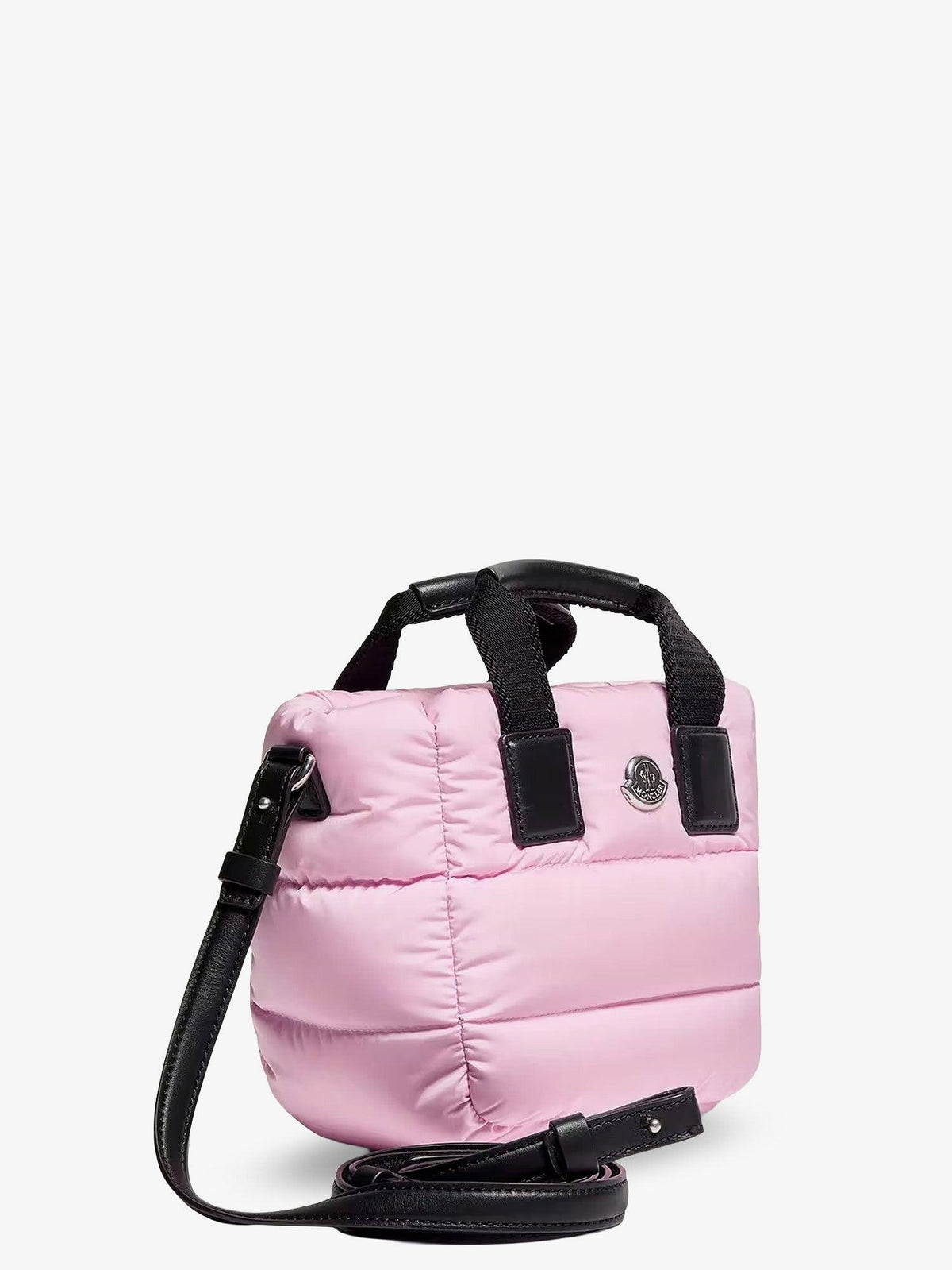 Moncler Leather Tote Shoulder Bag Black