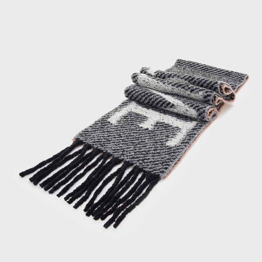 LOEWE Women’s Alpaca Wool Scarf Muffler Brown