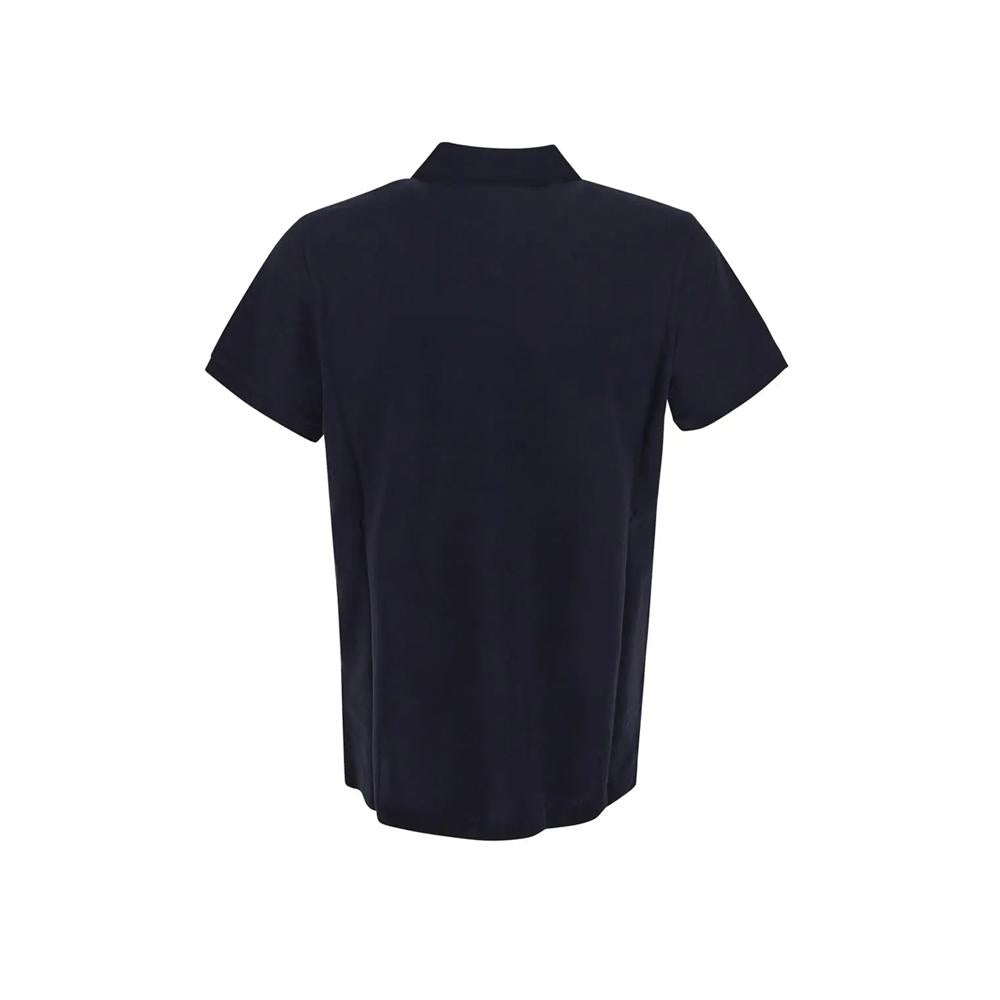 Moncler Navy Logo Patch Polo Shirt for Men 8A000 30 84556 77X