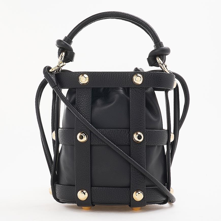 Ferragamo Cage Small Shoulder Bag for Women 21 1488 NERO 0752649