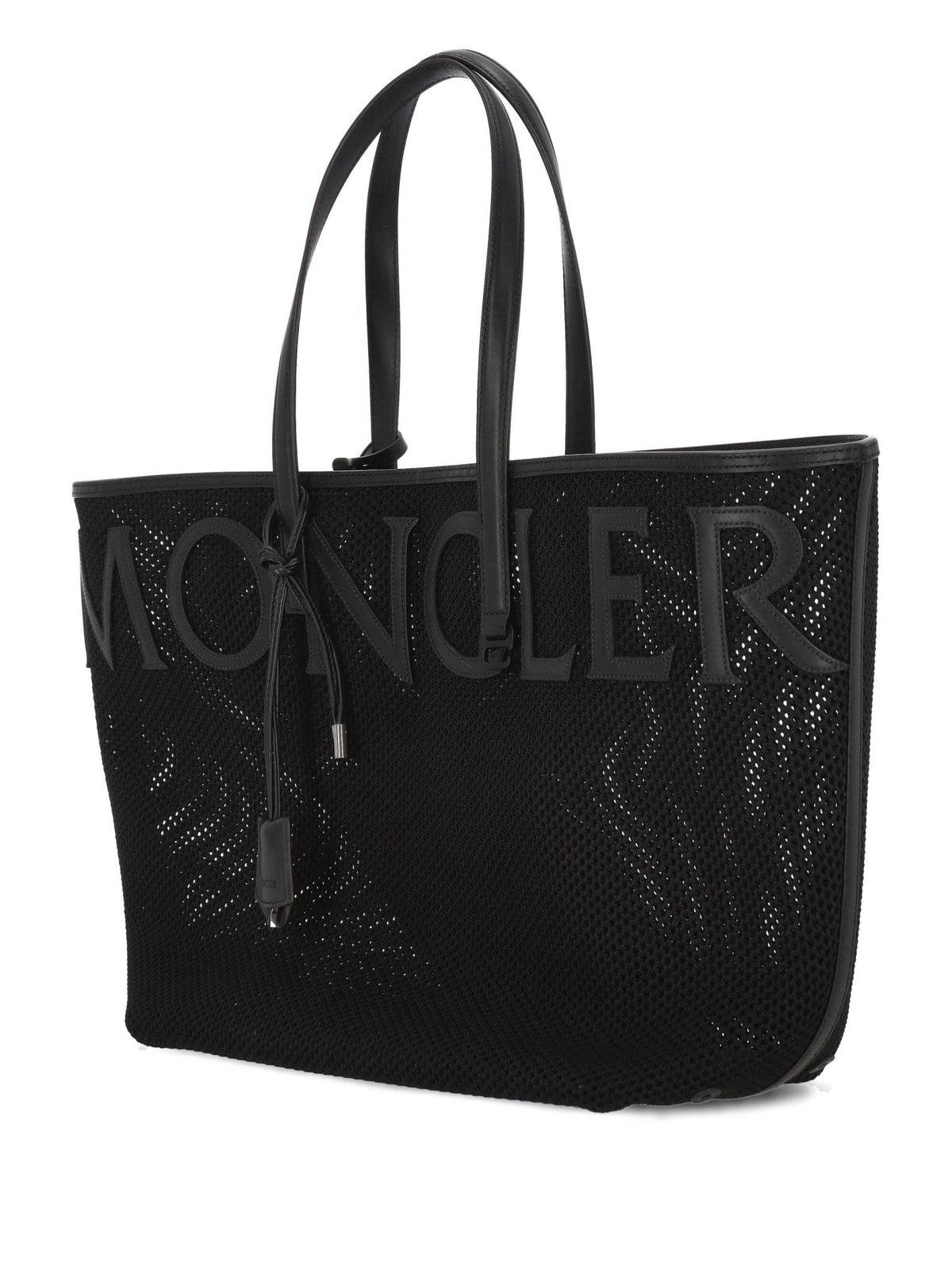 Moncler Black Leather Shoulder Bag