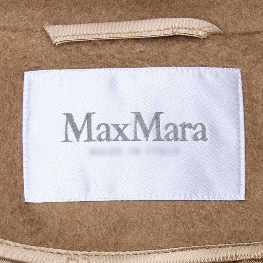 Max Mara Manuela Wrap Wool Cashmere Coat Ivory
