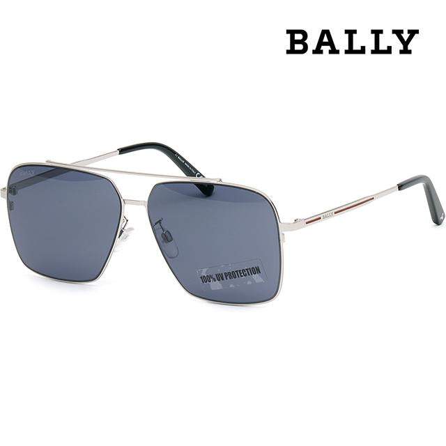 BALLY Two-Bridge Aviator Asian Fit Oversized Sunglasses BY0081D 16A
