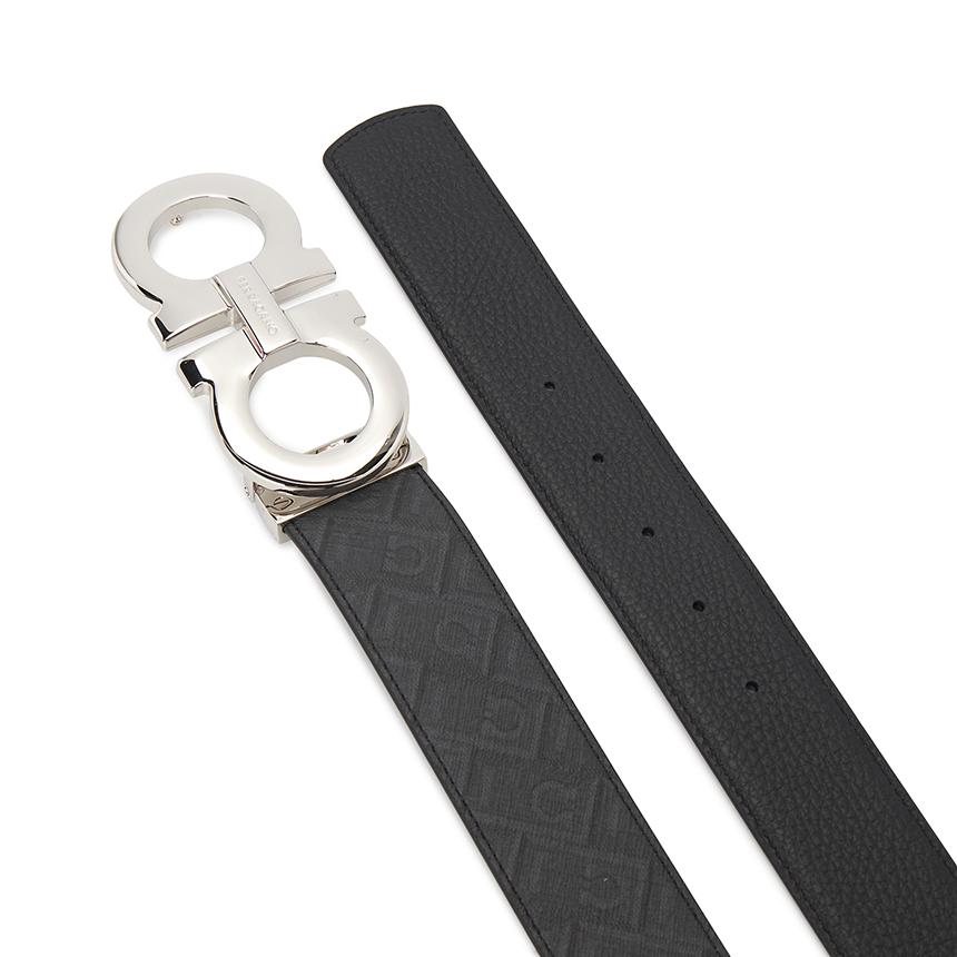 Ferragamo Gancini Men’s Reversible Leather Belt Pre-Cut 0270 018 0780244