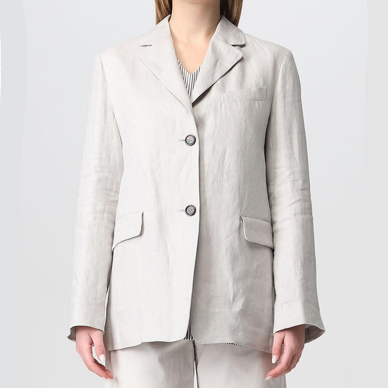 Max Mara linen single-breasted blazer jacket 9041052260