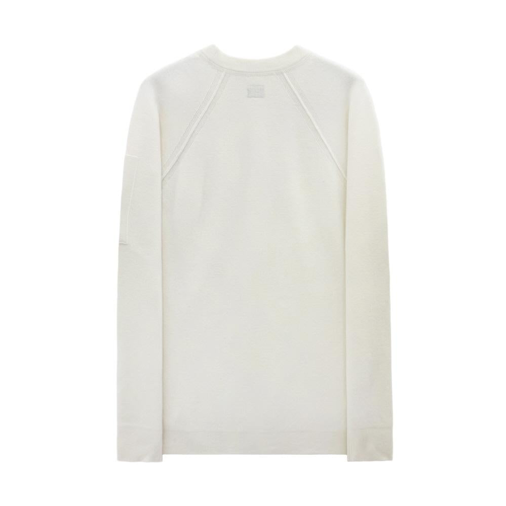 CP Company Lens Patch Lambswool Crewneck Knit Sweater for Men