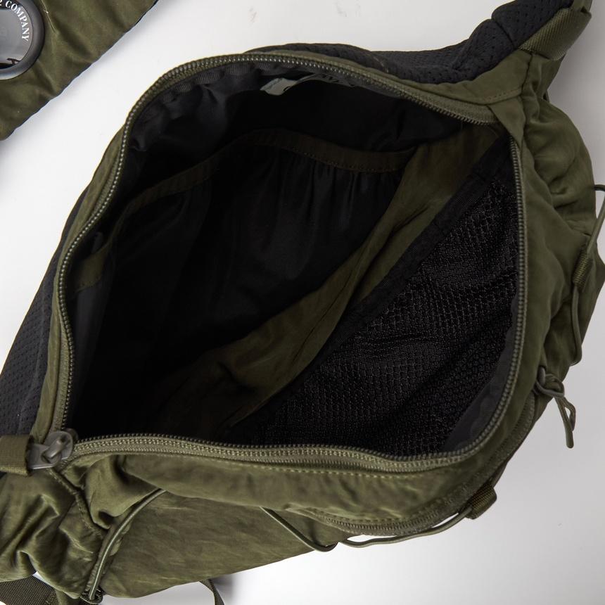 CP Company Unisex Crossbody Bag Green Nylon