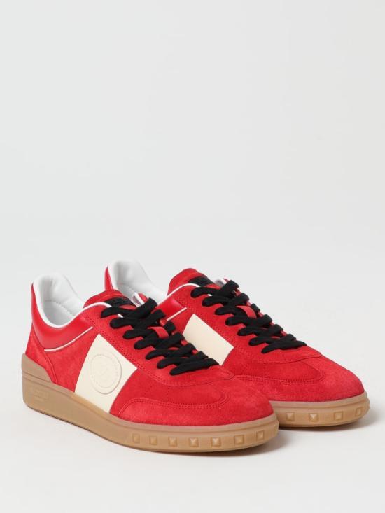 VALENTINO Garavani Leather Low- 6Y2S0H77LALRJA6Y2S0H77LALRJA CORAL RED IVORY DOM