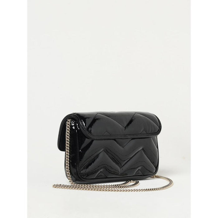 GUCCI GG Marmont Mini Crossbody Bag Black Leather