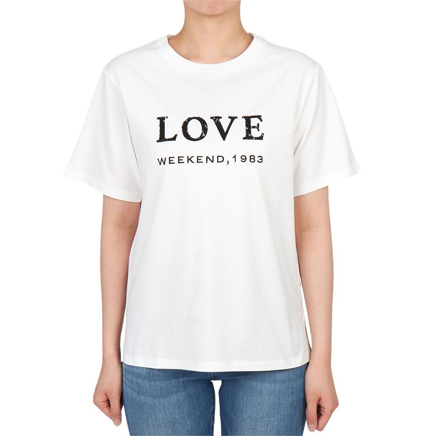 Max Mara Weekend AGILE Cotton Short Sleeve T-Shirt White 261597 1061