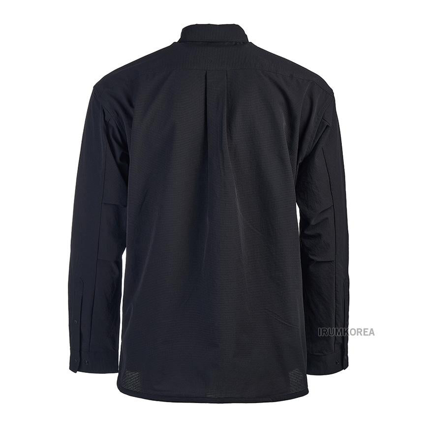 NANGA Men’s Dot Air Comfy Long Sleeve Shirt NW2411 1E905 PBLK