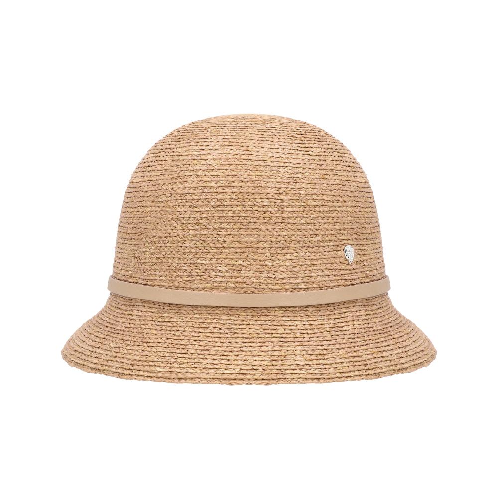 HELEN KAMINSKI Nougat Raffia Cloche Bucket Hat for Women HAT52457 NU