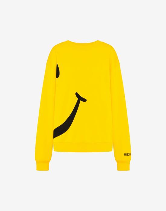 Moschino Yellow Long Sleeve Sweatshirt AEF261E 17090528 AEF1027