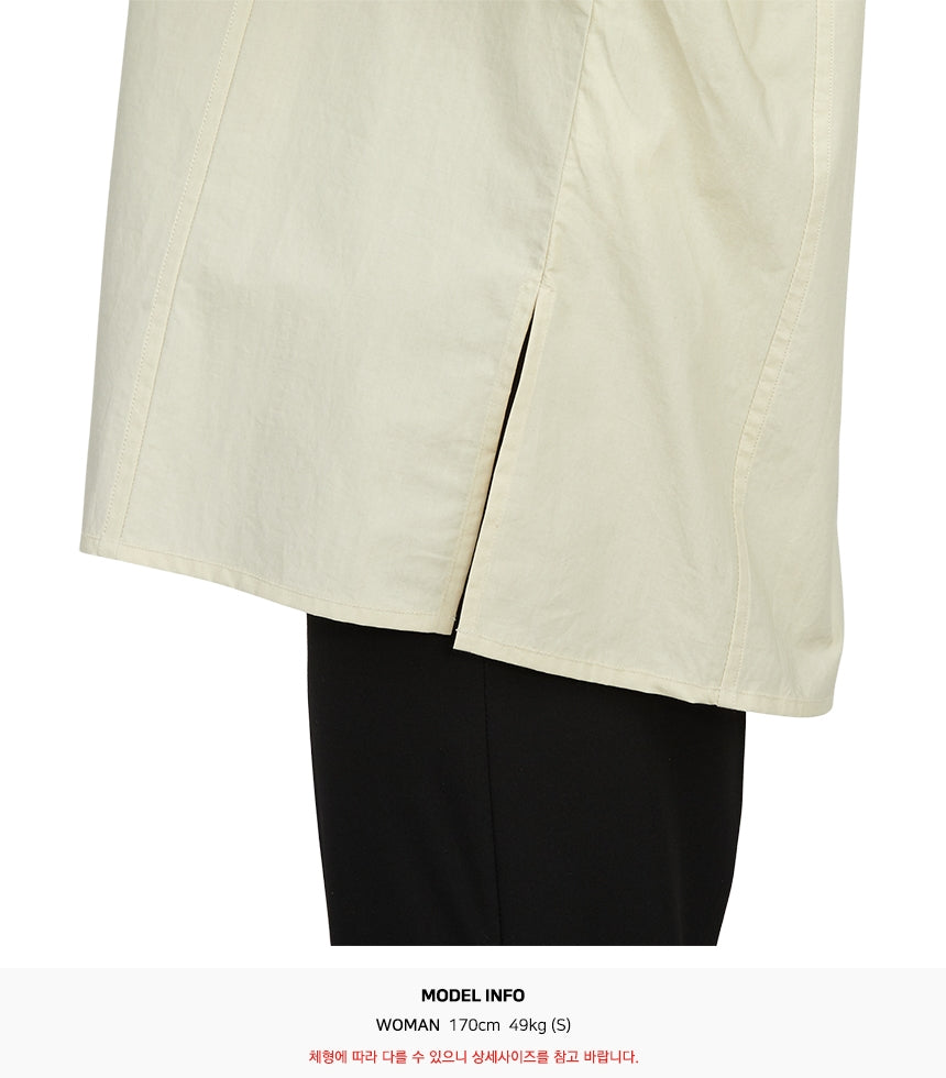 STUDIO NICHOLSON Neptune Poplin Women’s Shirt NEPTUNE SNW 1109 DOVE