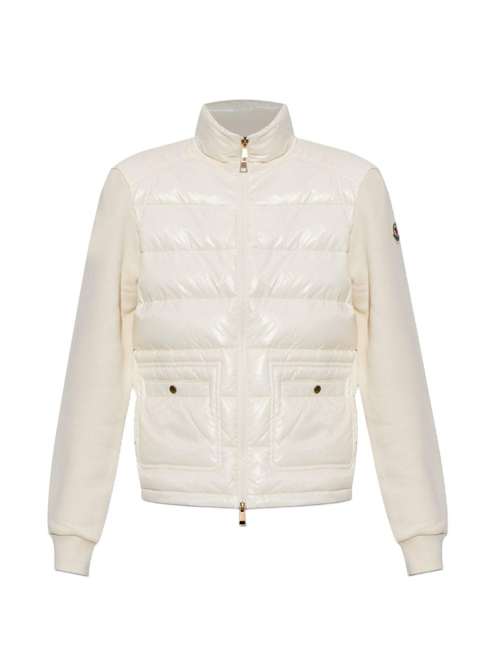 Moncler White Down Puffer Jacket for Women