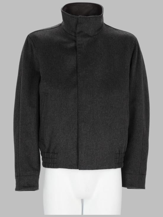 LARDINI Gray Wool-Blend Tailored Jacket for Men