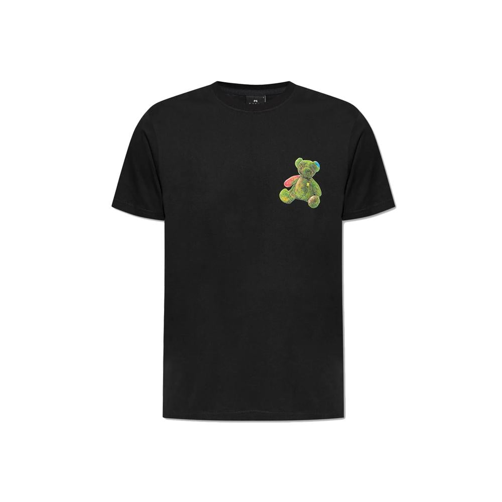 Paul Smith Bear Print Black Cotton T-Shirt NP4694 79