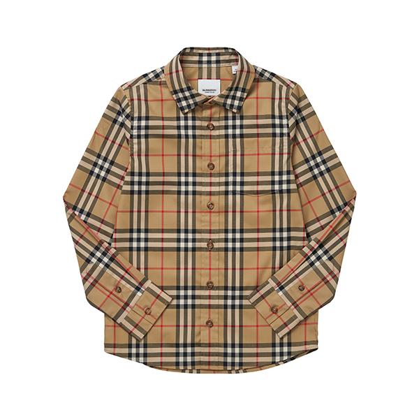 BURBERRY Kids Checked Cotton Shirt A7028