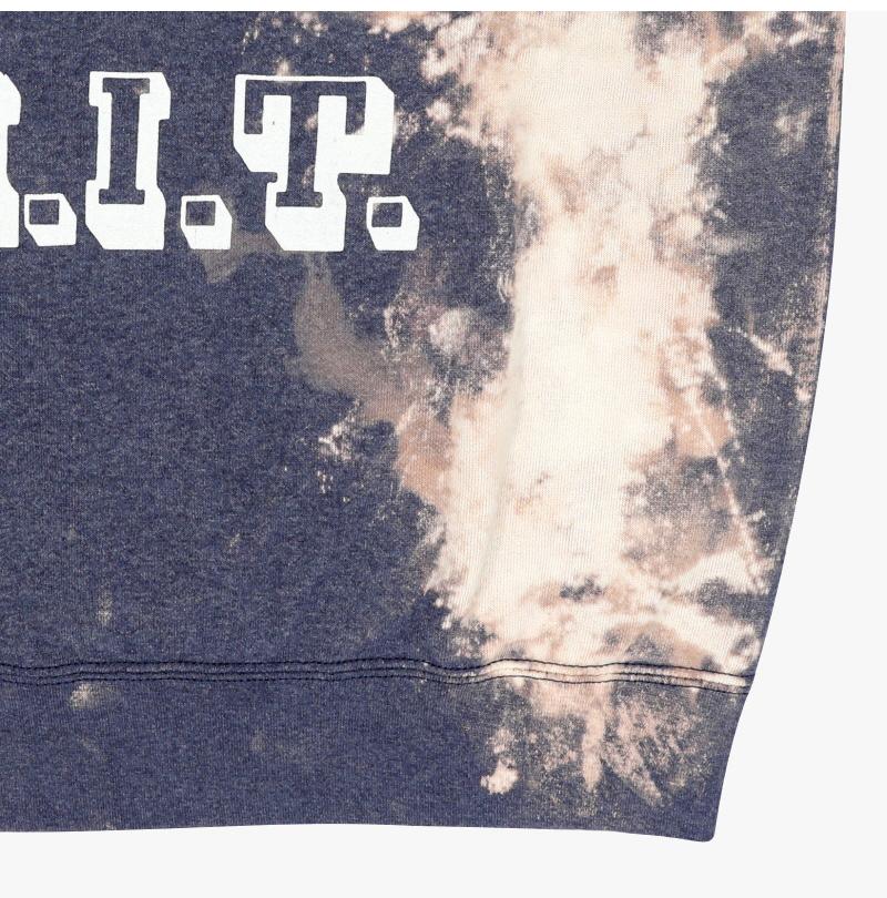 Wild Donkey Bleached Heather Blue Unisex Sweatshirt